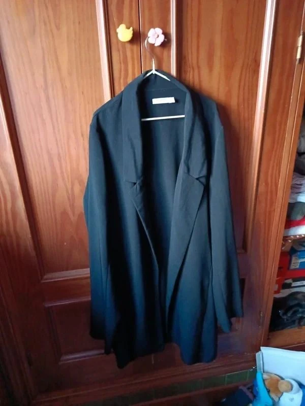Blazer fluide noir oversize Stradivarius Taille S veste fine – photo 2